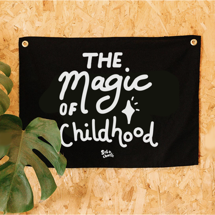 'The Magic of Childhood' Wall Flag