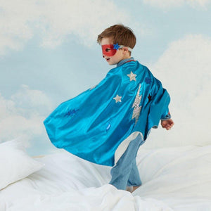 Meri Meri - Blue Superhero Cape Costume