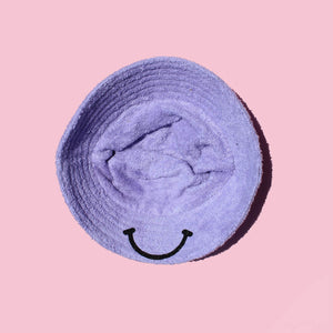 Kirsty Fate - Happy/Sad Bucket Hat in Lilac