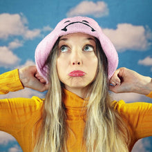 Load image into Gallery viewer, Kirsty Fate - Happy/Sad Bucket Hat in Candy Pink
