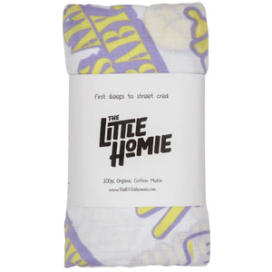 The Little Homie - It's all good baby, baby muslin swaddle