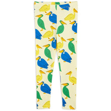 Load image into Gallery viewer, Mini Rodini - All over Pelican Print Leggings in yellow, green and blue
