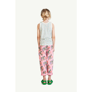 The Animals Observatory - Pink Trousers with all over forest print