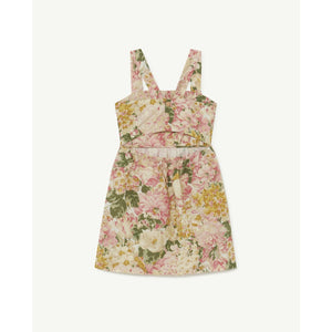 The Animals Observatory - Floral print strap dress with cut out back detail