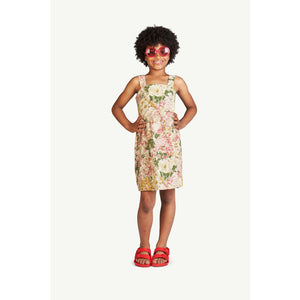 The Animals Observatory - Floral print strap dress with cut out back detail