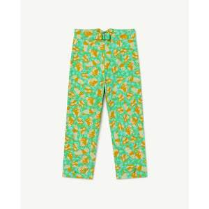 The Animals Observatory - green trousers with all over panda print