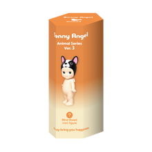 Load image into Gallery viewer, Sonny Angel - Animal Series 3 | Sonny Angels are sweet little angels who each wear different headgear. Animal Series 3 of the collectible Sonny Angel figurines. Standing at 10cm high, these cute angel dolls can be placed anywhere in the home and will bring joy to both children and adults alike. This collection contains 12 different animals including French Bulldog, Snake, Macaw, Crocodile, Giraffe, Rhinoceros, Zebra, Toy Poodle, Chihuahua, Rabbit, American Shorthair and Parrot. Plus one mystery figure. Whic
