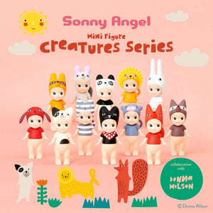 Sonny Angel x Donna Wilson Creature Series | Donna Wilson's fabulous creatures have been brought to life as collectible Sonny Angel figurines. This series of limited edition dolls contains 12 of Donna Wilson's most loved creatures - plus one secret character! In this Creatures collaboration with Donna Wilson you could find Cyril, Rudie, Richie, Digby, Mono Cat, Charlie, Pia, Rusty, Bibi, Rill, Cilla, Brian or the secret mystery figure. Which one will you get? All Sonny Angels are packaged in blind boxes so