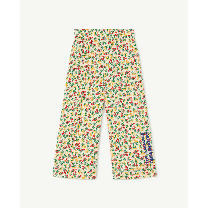 The Animals Observatory | Emu pants in cream with all over flower print | Dear Jude