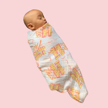 Load image into Gallery viewer, The Little Homie - I woke up like this muslin swaddle
