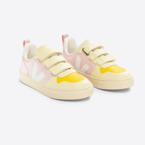 Veja x The Animals Observatory - Chromefree leather V-10 trainers in TAO Petale